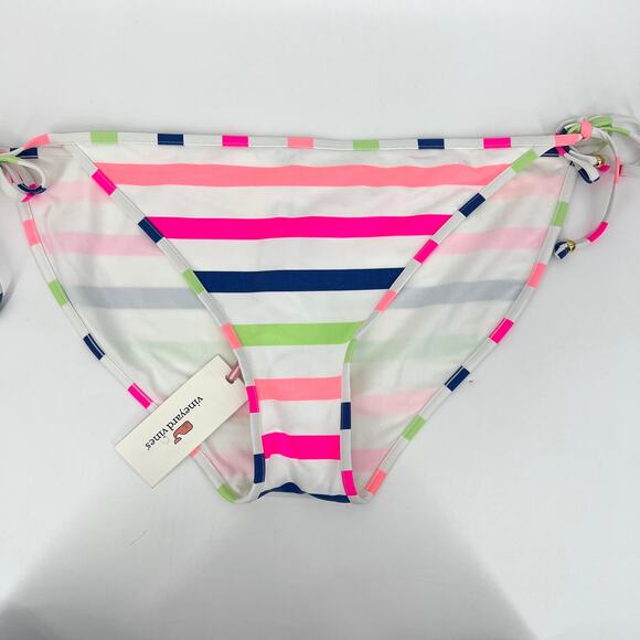 Vineyard Vines Bold Stripe String Bikini Bottom Size XL NWT - Picture 1 of 11